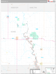 Boone Wall Map Premium Style