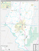 Boone Wall Map Premium Style