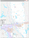 Bossier Wall Map Premium Style