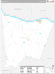 Bracken Wall Map Premium Style