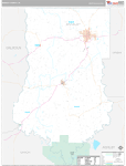 Bradley Wall Map Premium Style