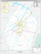 Bradley Wall Map Premium Style