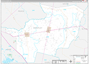 Brantley Wall Map Premium Style