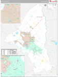 Brazos Wall Map Premium Style