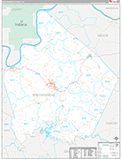 Breckinridge Wall Map Premium Style