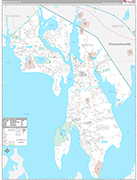 Bristol Wall Map Premium Style
