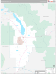 Broadwater County Wall Map Premium Style