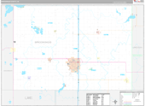 Brookings Wall Map Premium Style