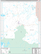 Brown Wall Map Premium Style