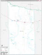 Brown Wall Map Premium Style