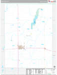 Brown Wall Map Premium Style