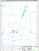 Brown Wall Map Premium Style