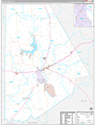 Brown Wall Map Premium Style