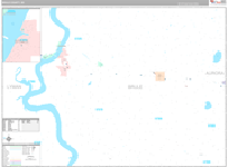 Brule Wall Map Premium Style