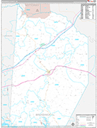 Brunswick Wall Map Premium Style