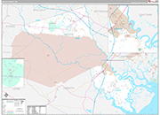 Bryan Wall Map Premium Style