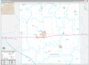 Buchanan Wall Map Premium Style