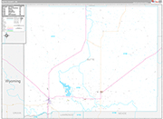 Butte Wall Map Premium Style
