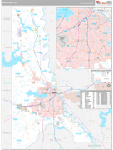 Caddo Wall Map Premium Style