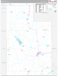 Caddo Wall Map Premium Style