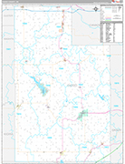 Caddo Wall Map Premium Style