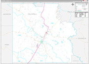 Caldwell Wall Map Premium Style