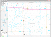 Caldwell Wall Map Premium Style