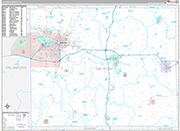 Calhoun Wall Map Premium Style