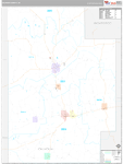 Calhoun Wall Map Premium Style