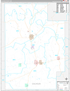 Calhoun Wall Map Premium Style