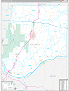 Callaway Wall Map Premium Style