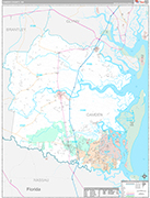 Camden Wall Map Premium Style