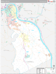 Campbell Wall Map Premium Style