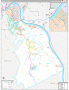 Campbell Wall Map Premium Style