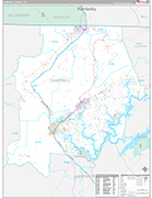 Campbell Wall Map Premium Style