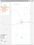 Campbell Wall Map Premium Style