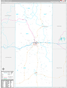 Campbell Wall Map Premium Style