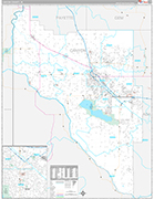 Canyon Wall Map Premium Style