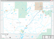Carlton Wall Map Premium Style