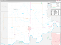 Carroll Wall Map Premium Style