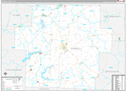 Carroll Wall Map Premium Style