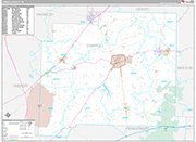 Carroll Wall Map Premium Style