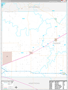 Carson Wall Map Premium Style