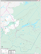 Carter Wall Map Premium Style