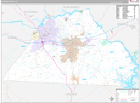 Catawba Wall Map Premium Style