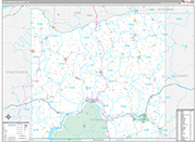 Cattaraugus Wall Map Premium Style