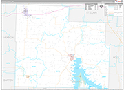 Cedar Wall Map Premium Style