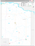 Cedar Wall Map Premium Style