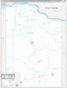 Cedar Wall Map Premium Style