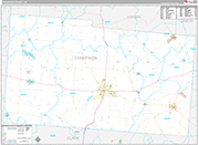 Champaign Wall Map Premium Style